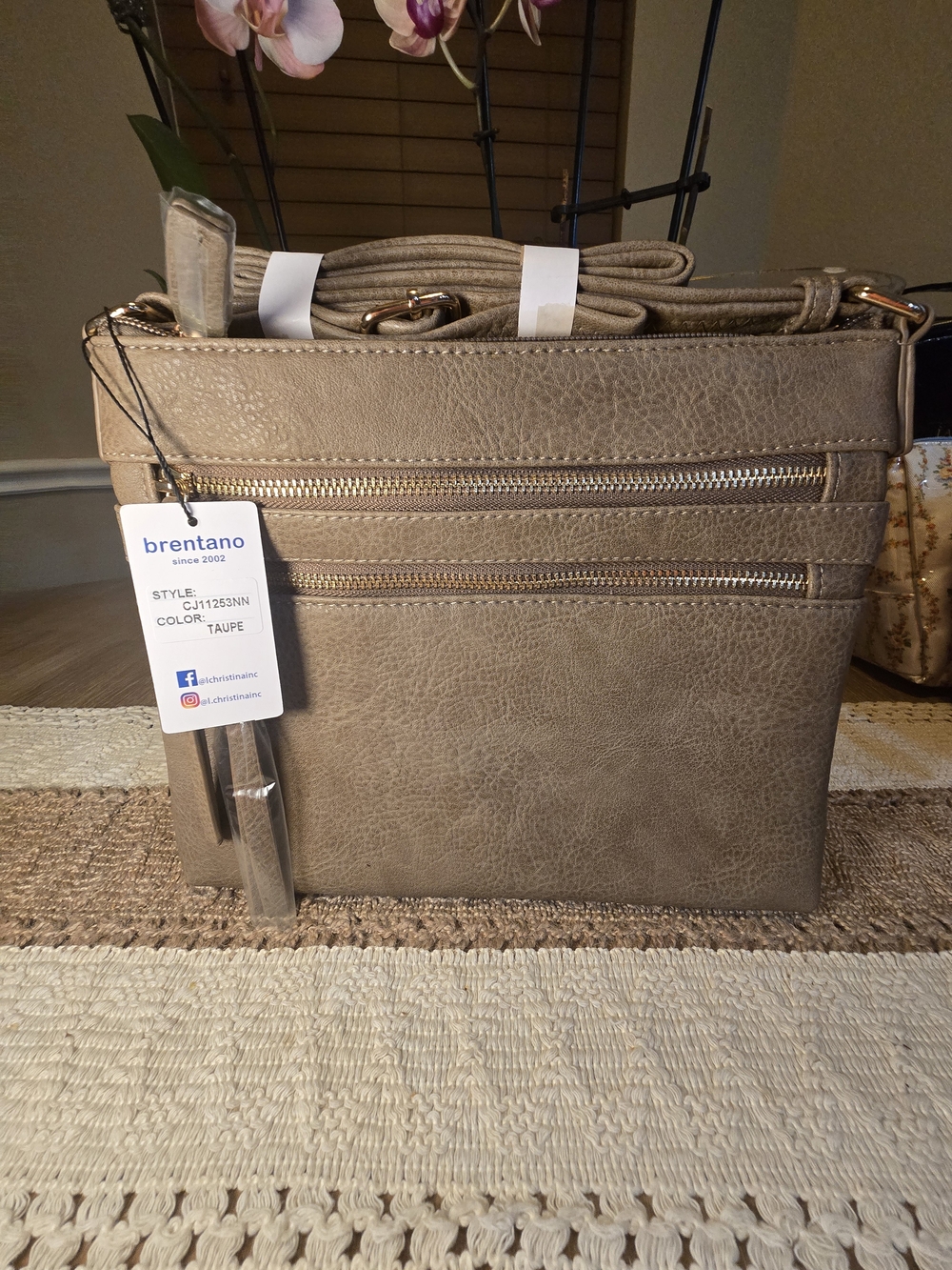 Brentano Taupe Crossbody Bag – Stylish Everyday Carry
